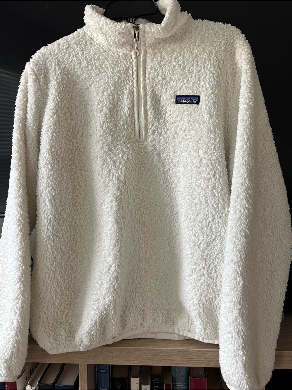 Patagonia Cream Sherpa Half-Zip Pullover